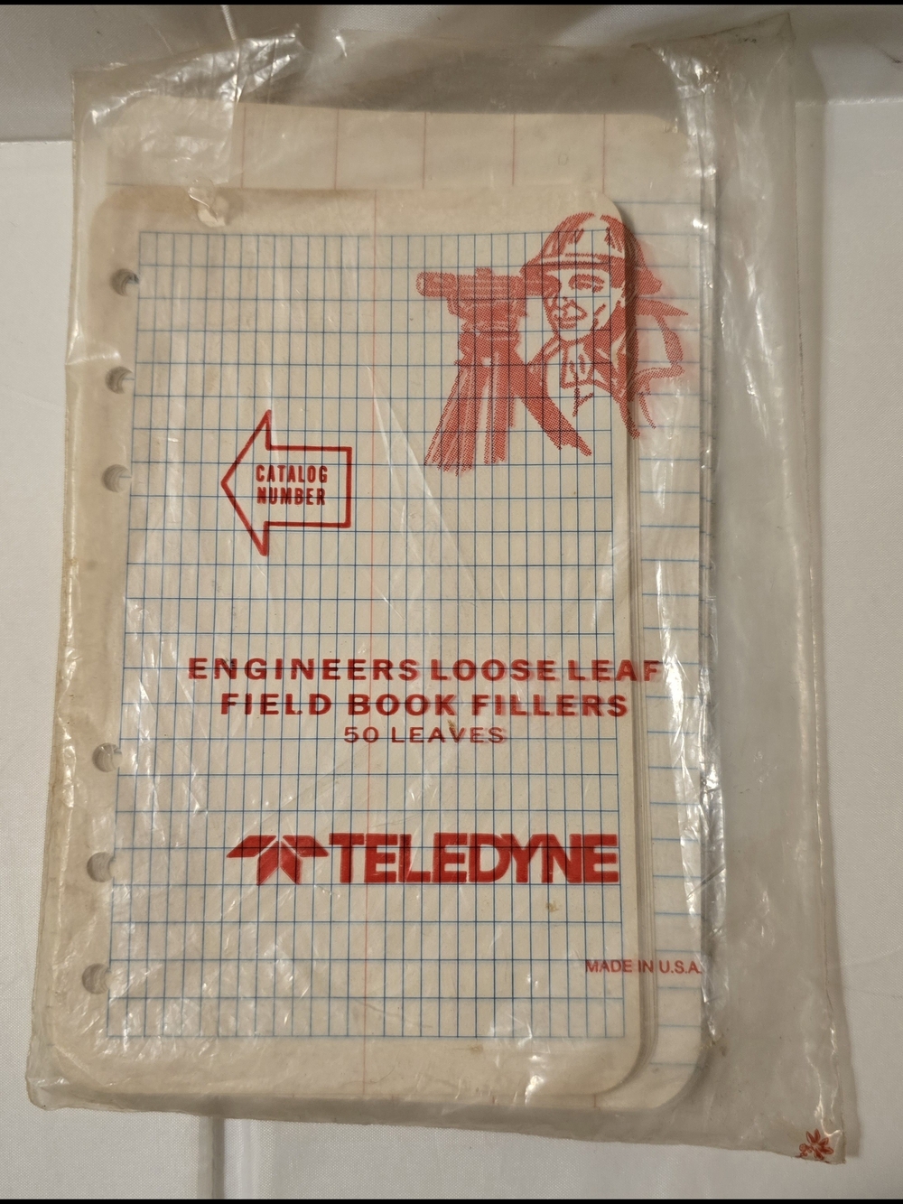 Vintage Teledyne Engineers Field Book Fillers 50 Leaves NOS USA